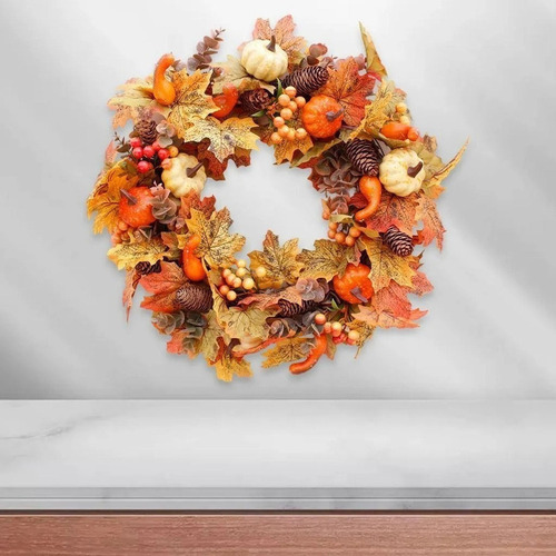 Corona De Acción De Gracias De La Cosecha De Otoño