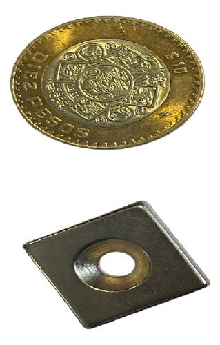2 Imán Neodimio 20mm X 20mm X 5mm Int 5mm Ring Xto Potente