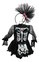 Comprar Disfraz De Calavera Para Niña: Vestimenta Disfraz Para Halloween Y Dia De Muertos. Catrina, Calaca Cosplay Disfraz Traje Vestido