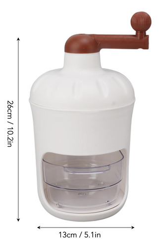 Trituradora De Hielo Portátil De Acero Inoxidable Con Manive