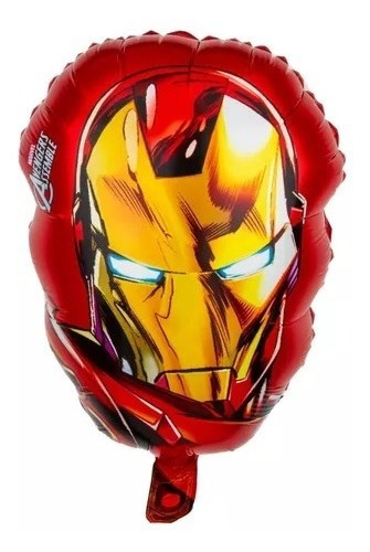 Pack X 2 Globos Metalizados De Iron Man De 40 Cm