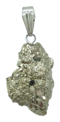 Pingente De Pedra Pirita Natural Ouro De Tolo