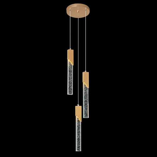 Lámpara Led Cocina Cristal Isla Dormitorio Comedor Bar 3 Luc