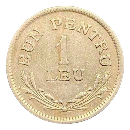 Rumania - 1 Leu - Año 1924 - Km #46 - Escudo