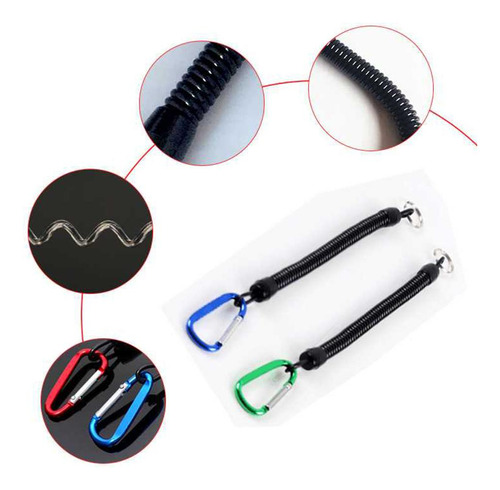 Cordón De Pesca Retráctil Bobina Bote Kayak Labio Azul