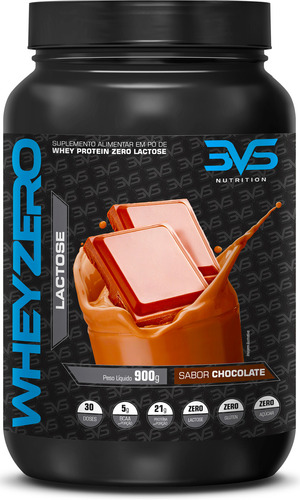 Whey Protein Zero Lactose Com 21g De Proteína Por Dose 900g Sabor Chocolate