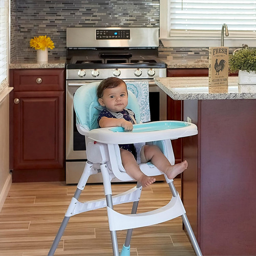 Silla De Comer Bebe Alta 3 En 1 Evolutiva Ajustable Plegable