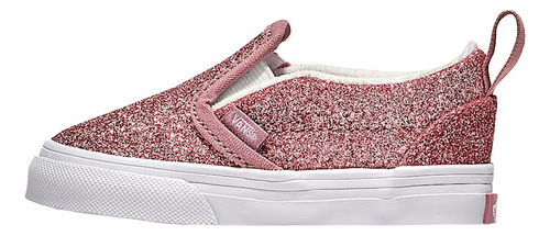 Vans Classic Slip-on Gliter V Inf Para Niña Color Rosa