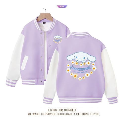 Bonito Uniforme De Béisbol Para Niñas Sanrio Anime Cinnamoro