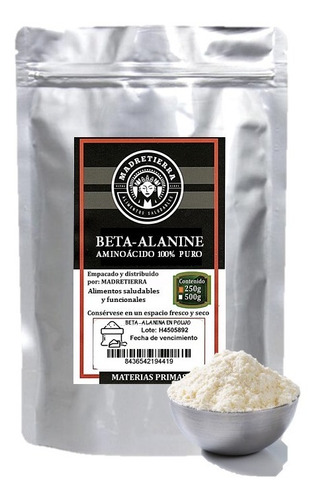 Beta Alanina 100% Pura X250g (1/2 Libra) - g a $196