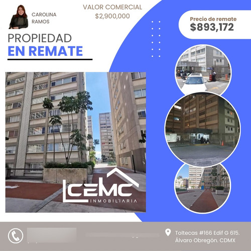 Departamento En Venta En Remate Bancario En Carola, Alvaro Obregon