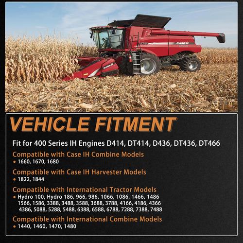 Enfriador De Aceite Motor Compatible Case Ih Combine 1660 18