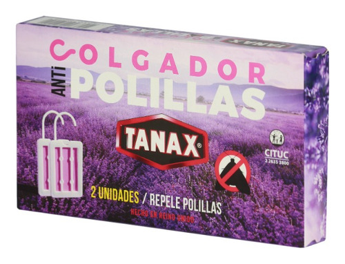 Repelente De Polillas Con Aromatizante Tanax Colgador-2 Unid