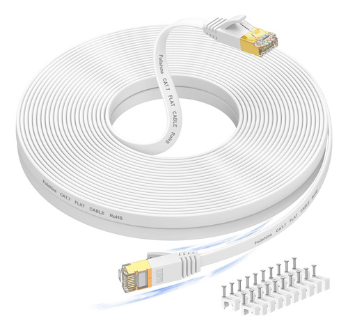 Cable Ethernet Cat 7 Velocidad De 100 Pies, Cable Lan De Red