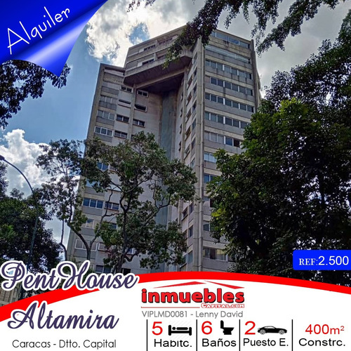  Penthouses En Alquiler Caracas, Altamira. Res, Duna Garden, Amoblado.