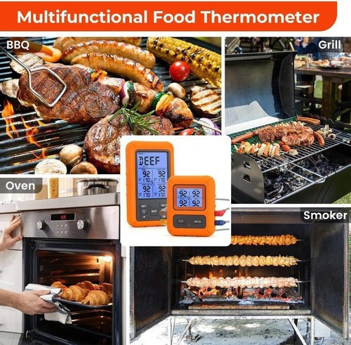 Termómetro Digital Inalámbrico Para Carne, Horno De Barbacoa
