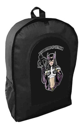 Mochila Negra Batman Adulto / Escolar D38