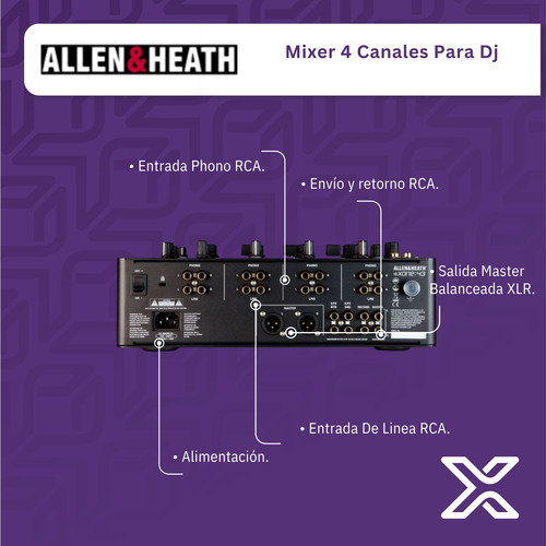 Mixer 4 Canales Para Dj Profesional Allen & Heath Xone43