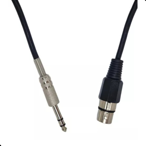 Cabo Avello P10 Stereo P/ Xlr Fêmea 10 Metros Balanceado Fio Tiaflex