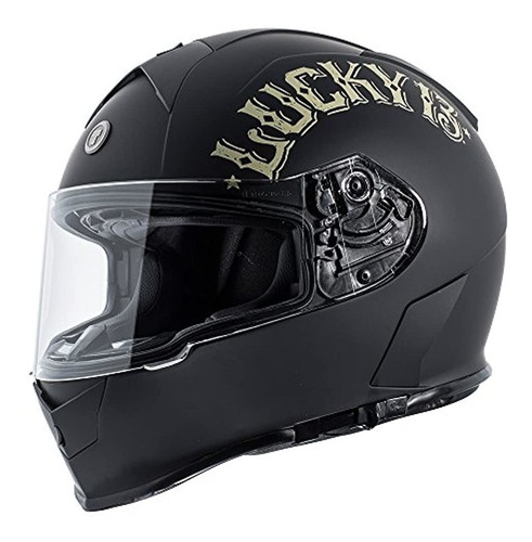Imagen 1 de 5 de Torc T14 Bullhead Lucky Mako Full Face Casco Plano Negro Gra