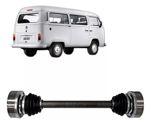 Semieixo Susp. Traseira Vw Kombi Ld / Le 1997 Até 2014