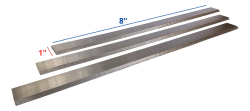 Cuchillas P/ Cepillo Y Canteadora 8 X 1 X 3mm Hss18% Carburo