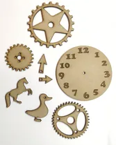 Comprar Kit Figuras Fibrofacil Juegos Didácticos Pato Caballo Reloj 