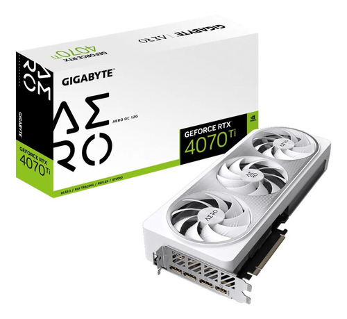 Tarjeta de video Nvidia Gigabyte  Aero GeForce RTX 40 Series RTX 4070 Ti GV-N407TAERO-OC-12GD OC Edition 12GB