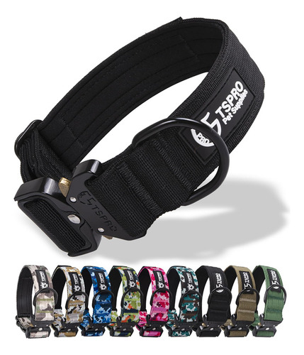 Tspro Collar De Perro Premium Con Parche De Bandera De Estad