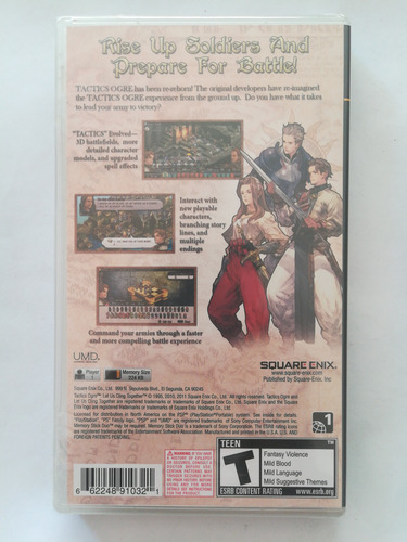Tactics Ogre Let Us Cling Together Psp 100% Nuevo Y Original