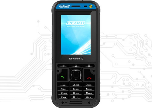 Celular Intrinseco Ecom Ex-handy 10 Zona 1/21 División 1 Atex 2gb 16gb Android 9 Red 4g Ip68 Cámara 8mp   