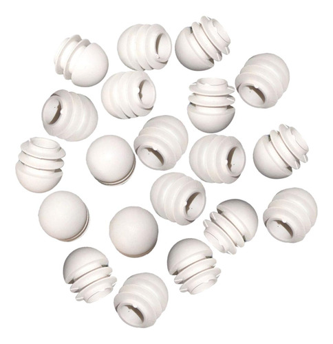 20 Piezas Insertos De Tubo Redondo Tapones De 19mm X 20mm