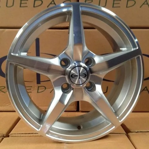 Llanta Deportiva Eb Tr R15 4x100 Gris Diamantada Renault 