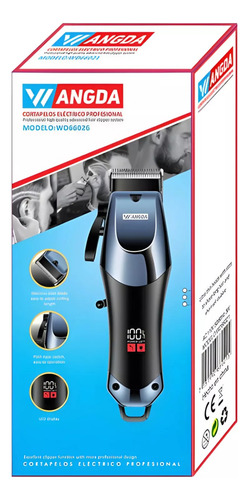 Cortadora De Cabello Recargable 3w Accesorios Incluidos Azul Acero