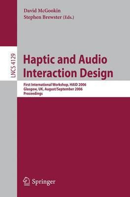 Libro Haptic And Audio Interaction Design - Stephen Brews...