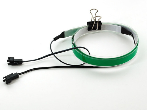 Tira Verde Electroluminiscente 100cm, W/2 Conectores