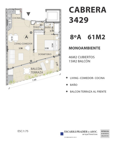 Imagen 13 de 21 de Venta Depto Monoambiente En Palermo Emprendimiento