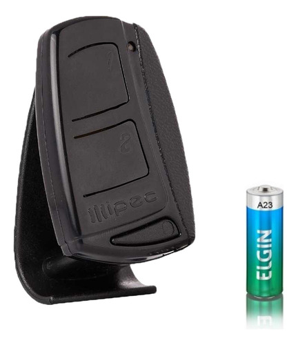 12 Controle 2 Canais Portão Alarme 433,92mhz Longo Alcance Cor Preto