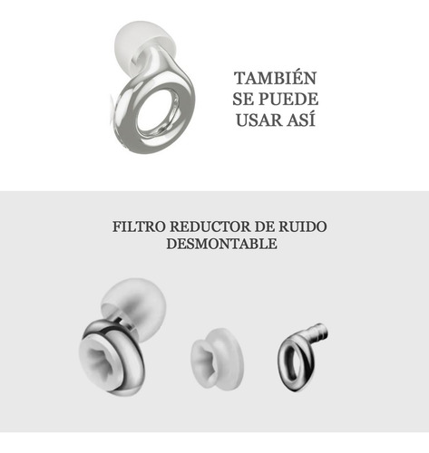 Earplugs Tapones Oidos Metalizados Filtro Estrella Loop Dorado