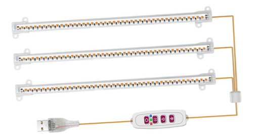 Led Grow Light 5 Brillo Regulable Temporización 3 Cabezas