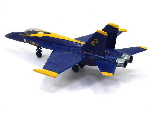 Avion Escala F-18 Blue Angels Hornet Plástico Pvc New Ray