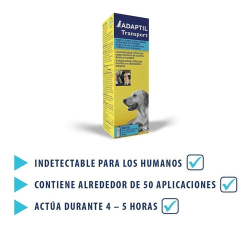 Adaptil Transport Spray Feromonas Perros 60ml-petit Pet Shop