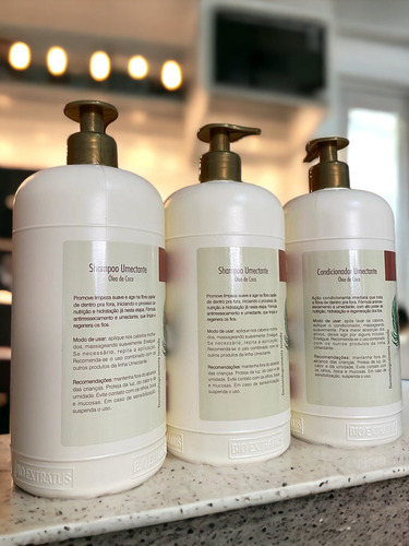 Kit 2 Shampoo 1 Condicionador Umectante 1 L Bio