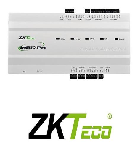 Imagen 2 de 8 de Central De Control De Accesos Inbio 160 Pro Lector Rfid Zk