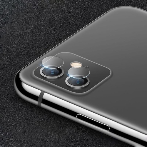 Imagen 2 de 6 de Lamina De Vidrio Templado Para Cámara De iPhone 11