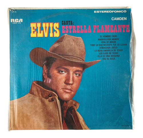 Elvis Presley Canta Estrella Flameante Disco Lp Album Vinilo