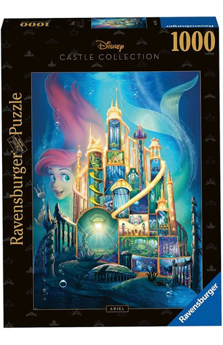 Rompecabezas Disney Castles: Ariel 1000pz Ravensburger
