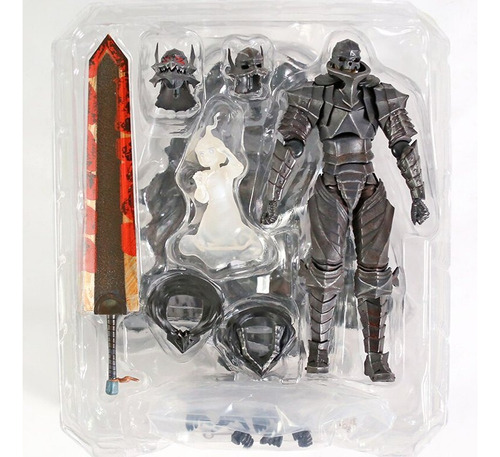 Figura 17cm Caja Guts Armor Berserker Skull 410 Con Espada