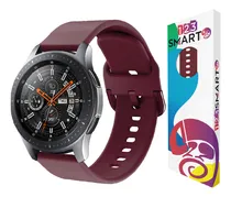 Comprar Pulseira De Silicone 22mm 123-022m Marca 123smart Compativel Com Samsung Galaxy Watch 46mm R800 Gear S3 Classic Frontier Galaxy Watch 3 45mm Gear 2 Hitwear Psw02pm Gt 2 Gt 3 Gt 4 46mm - Cor Vinho