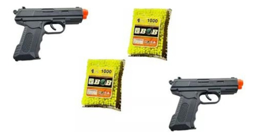 2 Pistola De Balin Juguete Recarga Manual Gun 2000 Balines